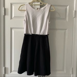 Kate Spade black and white dress with belt